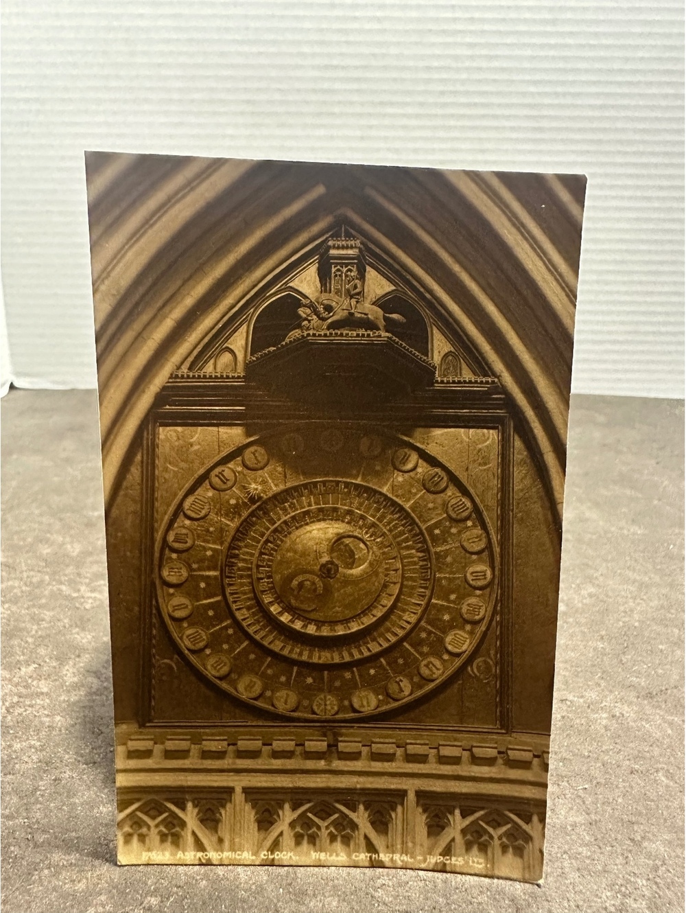 Vintage Wells Cathedral Astronomical Clock Judges Ltd Postcard